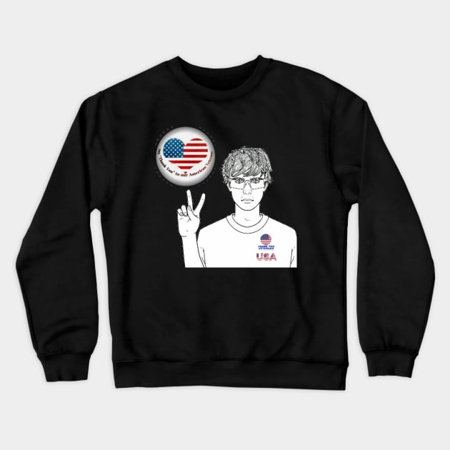 thank you veterans Crewneck Sweatshirt by Jumana2017